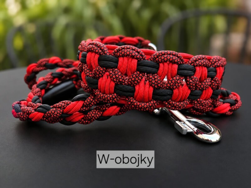 Sada širokého obojku a vodítka